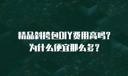 精品斜挎包DIY费用高吗？为什么便宜那么多？
