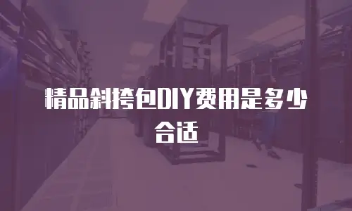 精品斜挎包DIY费用是多少合适