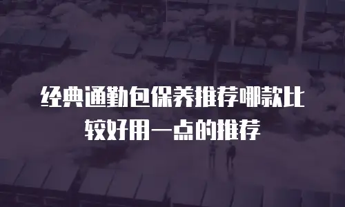 经典通勤包保养推荐哪款比较好用一点的推荐