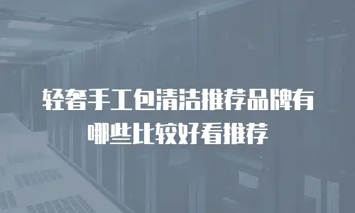 轻奢手工包清洁推荐品牌有哪些比较好看推荐