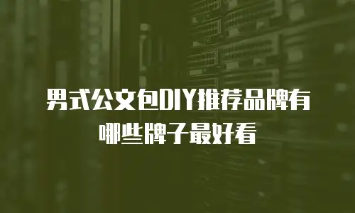 男式公文包DIY推荐品牌有哪些牌子最好看
