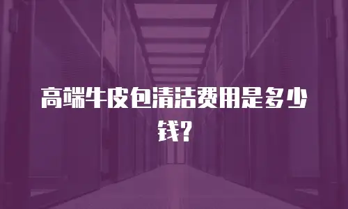 高端牛皮包清洁费用是多少钱？