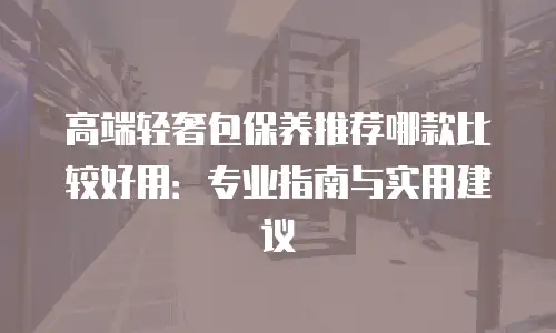 高端轻奢包保养推荐哪款比较好用：专业指南与实用建议
