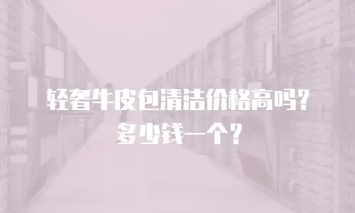 轻奢牛皮包清洁价格高吗？多少钱一个？