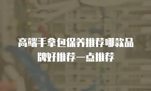 高端手拿包保养推荐哪款品牌好推荐一点推荐
