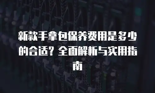 新款手拿包保养费用是多少的合适？全面解析与实用指南