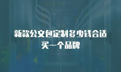 新款公文包定制多少钱合适买一个品牌