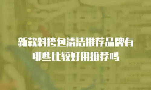 新款斜挎包清洁推荐品牌有哪些比较好用推荐吗