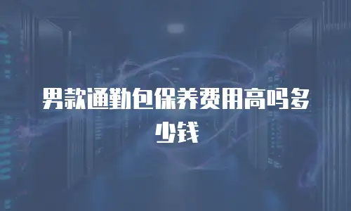 男款通勤包保养费用高吗多少钱