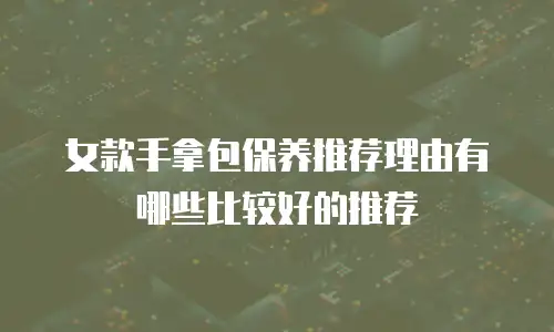 女款手拿包保养推荐理由有哪些比较好的推荐