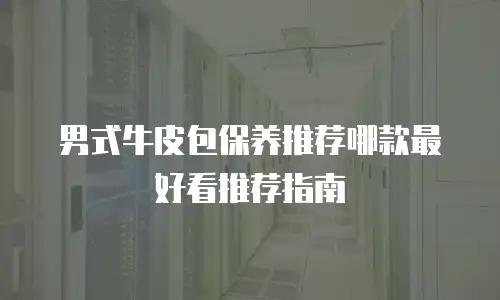 男式牛皮包保养推荐哪款最好看推荐指南