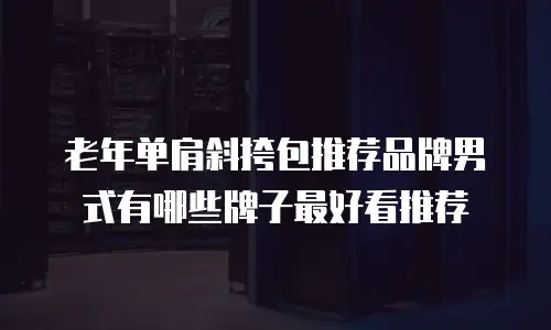 老年单肩斜挎包推荐品牌男式有哪些牌子最好看推荐