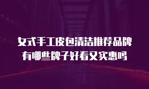 女式手工皮包清洁推荐品牌有哪些牌子好看又实惠吗