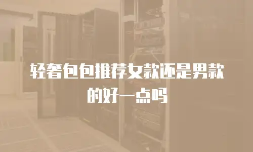 轻奢包包推荐女款还是男款的好一点吗