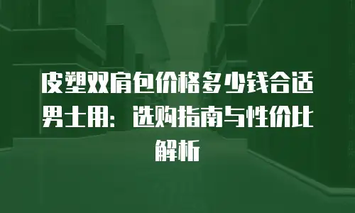 皮塑双肩包价格多少钱合适男士用：选购指南与性价比解析