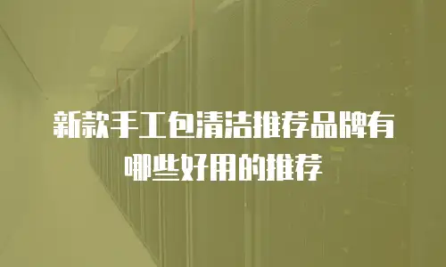 新款手工包清洁推荐品牌有哪些好用的推荐