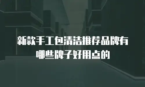 新款手工包清洁推荐品牌有哪些牌子好用点的