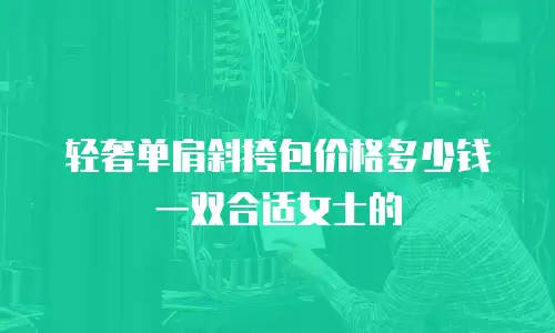 轻奢单肩斜挎包价格多少钱一双合适女士的