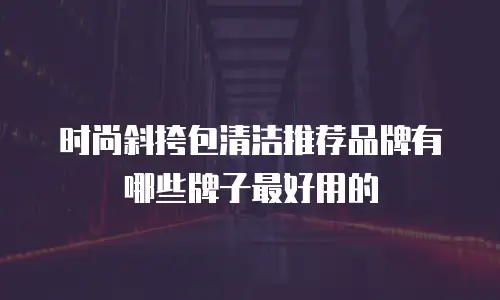 时尚斜挎包清洁推荐品牌有哪些牌子最好用的