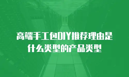 高端手工包DIY推荐理由是什么类型的产品类型