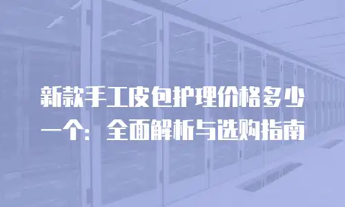 新款手工皮包护理价格多少一个：全面解析与选购指南