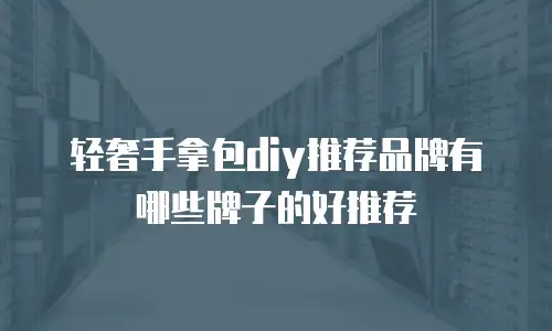 轻奢手拿包diy推荐品牌有哪些牌子的好推荐