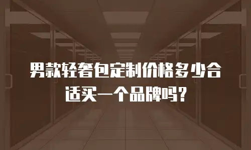 男款轻奢包定制价格多少合适买一个品牌吗？