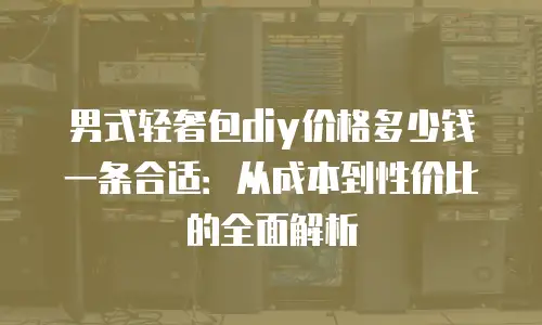 男式轻奢包diy价格多少钱一条合适：从成本到性价比的全面解析