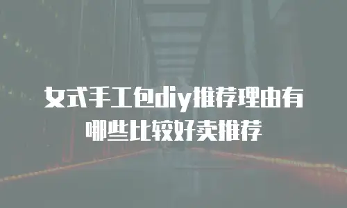 女式手工包diy推荐理由有哪些比较好卖推荐