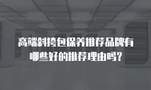 高端斜挎包保养推荐品牌有哪些好的推荐理由吗？