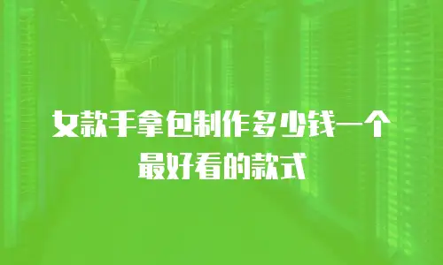 女款手拿包制作多少钱一个最好看的款式