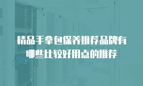 精品手拿包保养推荐品牌有哪些比较好用点的推荐