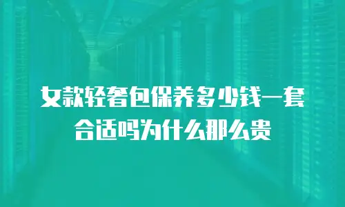 女款轻奢包保养多少钱一套合适吗为什么那么贵