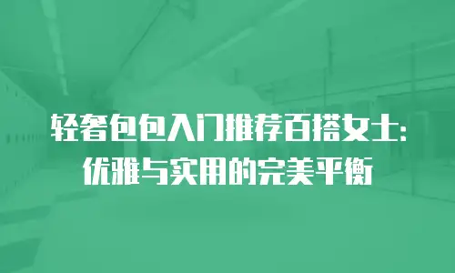 轻奢包包入门推荐百搭女士：优雅与实用的完美平衡