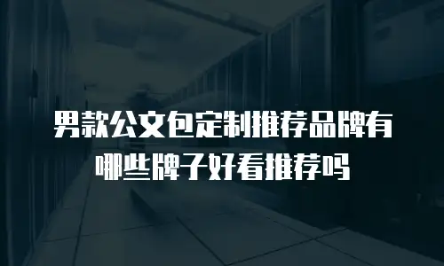 男款公文包定制推荐品牌有哪些牌子好看推荐吗