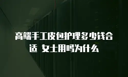 高端手工皮包护理多少钱合适 女士用吗为什么
