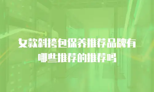 女款斜挎包保养推荐品牌有哪些推荐的推荐吗
