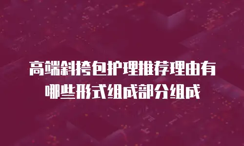 高端斜挎包护理推荐理由有哪些形式组成部分组成
