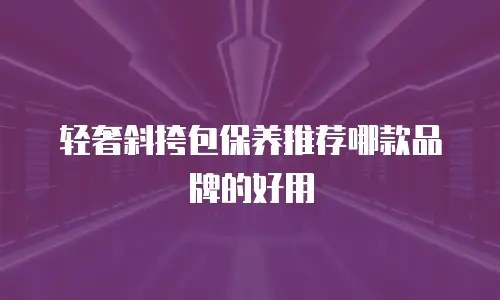 轻奢斜挎包保养推荐哪款品牌的好用