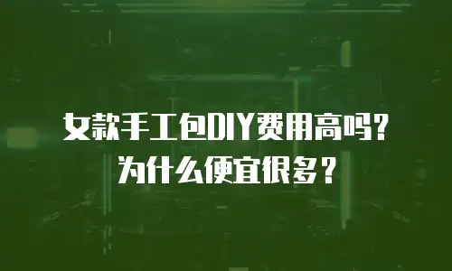 女款手工包DIY费用高吗？为什么便宜很多？