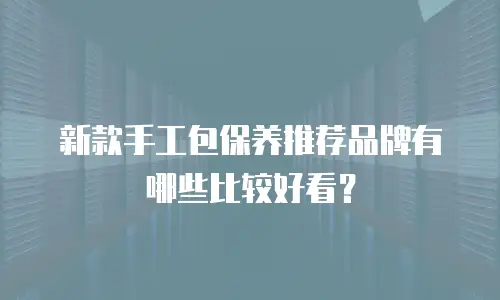 新款手工包保养推荐品牌有哪些比较好看？