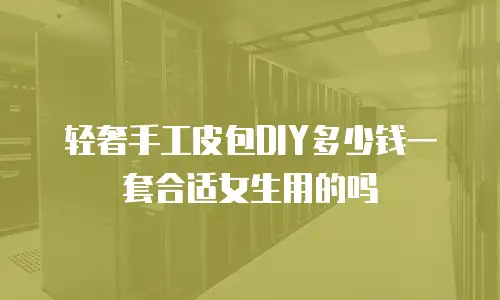 轻奢手工皮包DIY多少钱一套合适女生用的吗