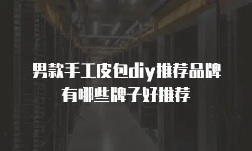 男款手工皮包diy推荐品牌有哪些牌子好推荐