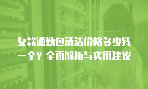 女款通勤包清洁价格多少钱一个？全面解析与实用建议