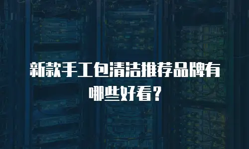 新款手工包清洁推荐品牌有哪些好看？