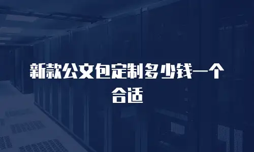 新款公文包定制多少钱一个合适