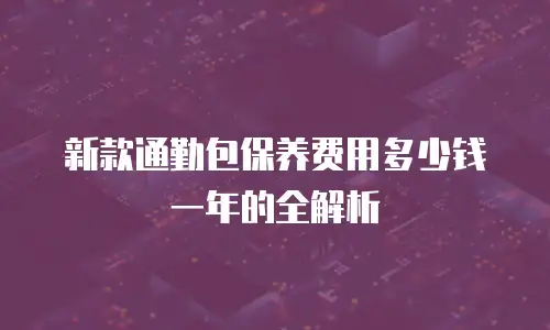 新款通勤包保养费用多少钱一年的全解析