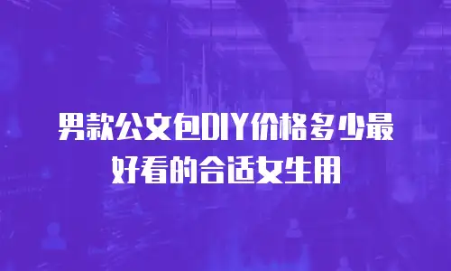 男款公文包DIY价格多少最好看的合适女生用