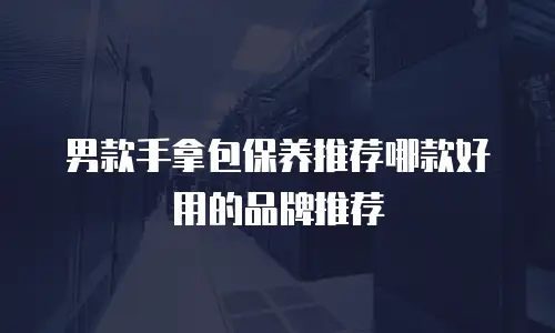 男款手拿包保养推荐哪款好用的品牌推荐