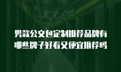 男款公文包定制推荐品牌有哪些牌子好看又便宜推荐吗